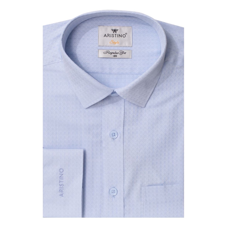 Áo sơ mi nam Aristino sợi tre kháng khuẩn  from rộng  ALS08309