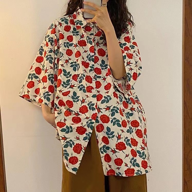 Áo Thun Ngắn Tay In Họa Tiết Phong Cách Nhật Bản Thời Trang Cho Nữ