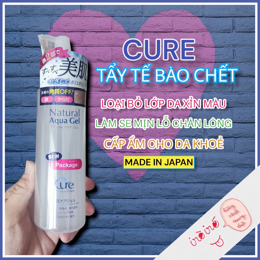 Tẩy tế bào chết Cure, dầu tẩy trang Cure nội địa Nhật Bản