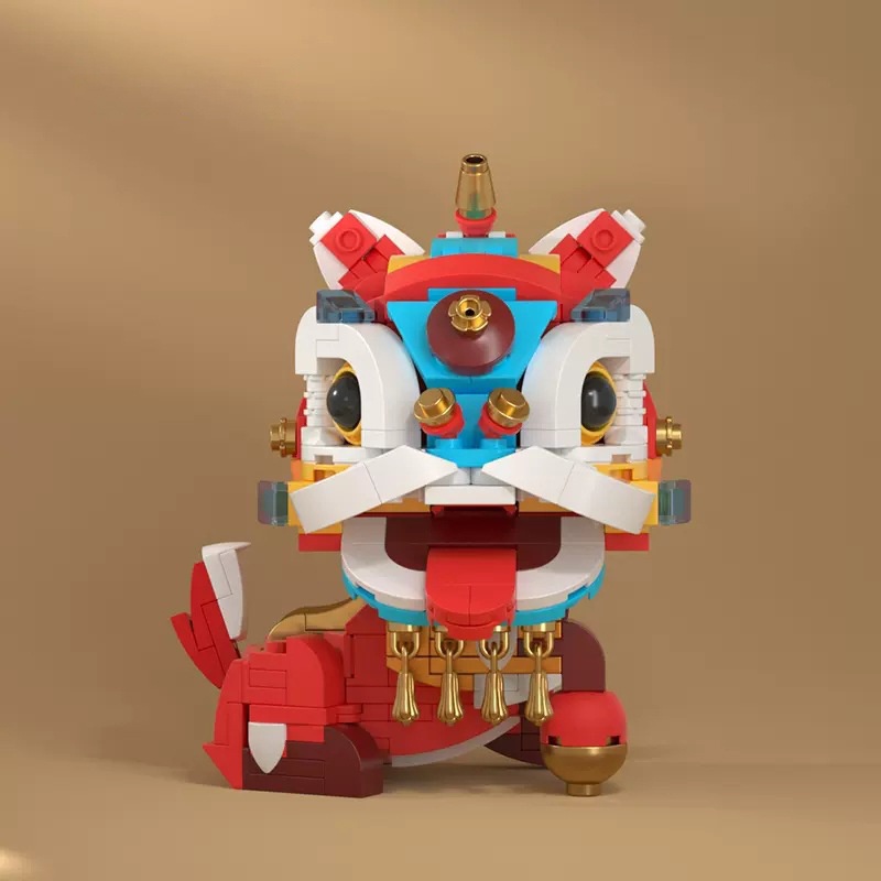 ĐỒ CHƠI LẮP RÁP MÔ HÌNH LEGO BỘ NGŨ LINH VẬT MAY MẮN KÌ LÂN/CÁ KOI/TÌ HƯU/CÓC VÀNG QUÀ TRUNG THU, TẾT GIÁP THÌN 2024