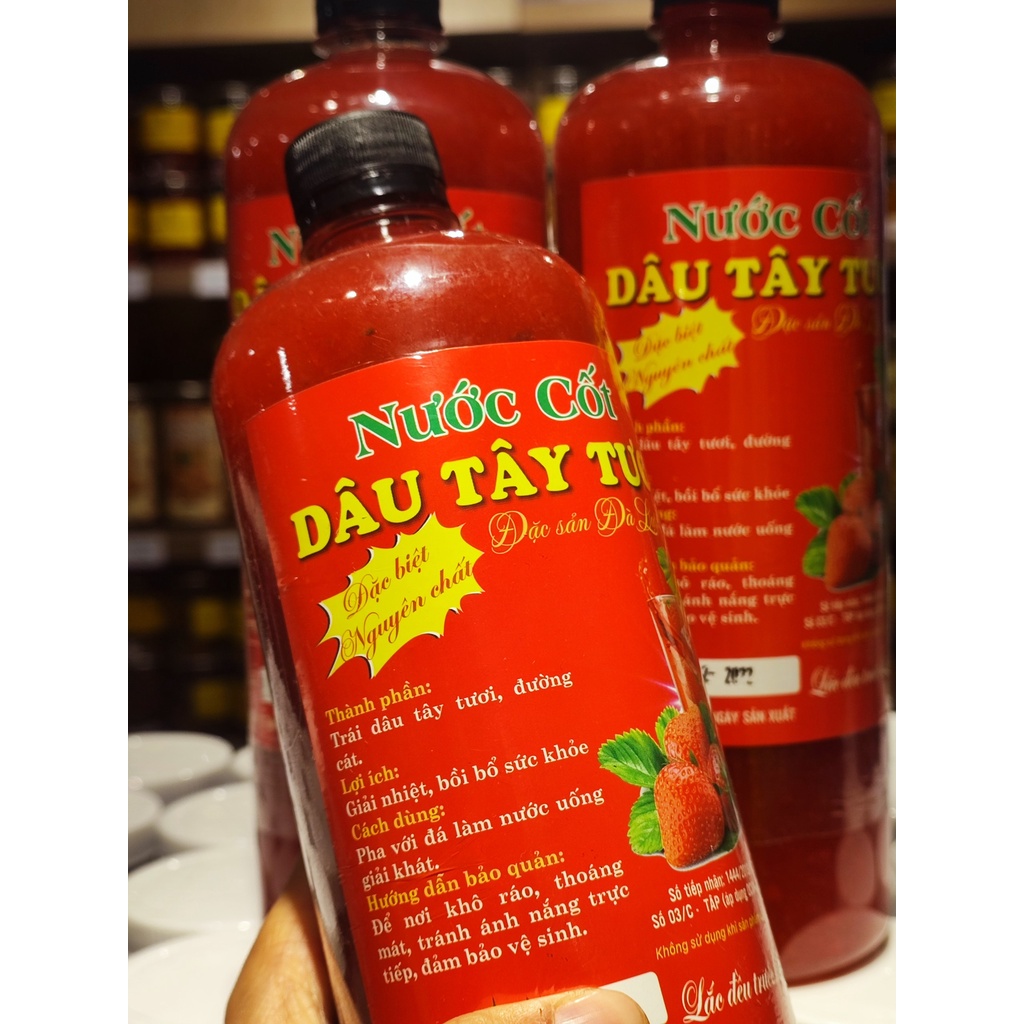 Nước Cốt dâu Tây  - Đặc Sản Đà Lạt