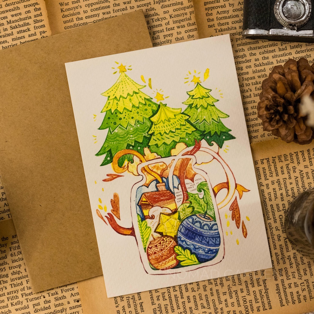 Thiệp Noel Tranh Vẽ - Artwork By CAOMINHHUY