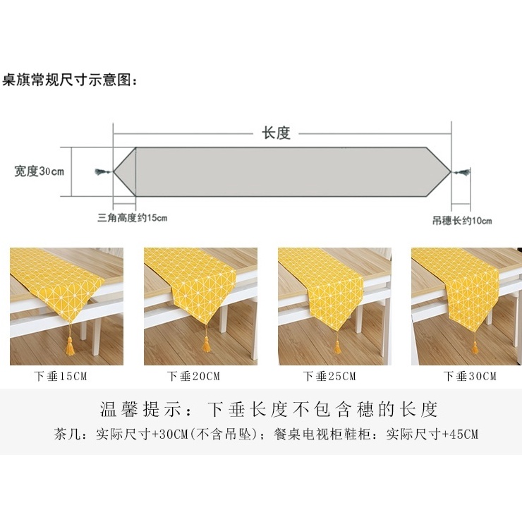 Khăn Trải Bàn Bằng Cotton Lanh Dài Họa Tiết Lá Cờ Nhật Bản