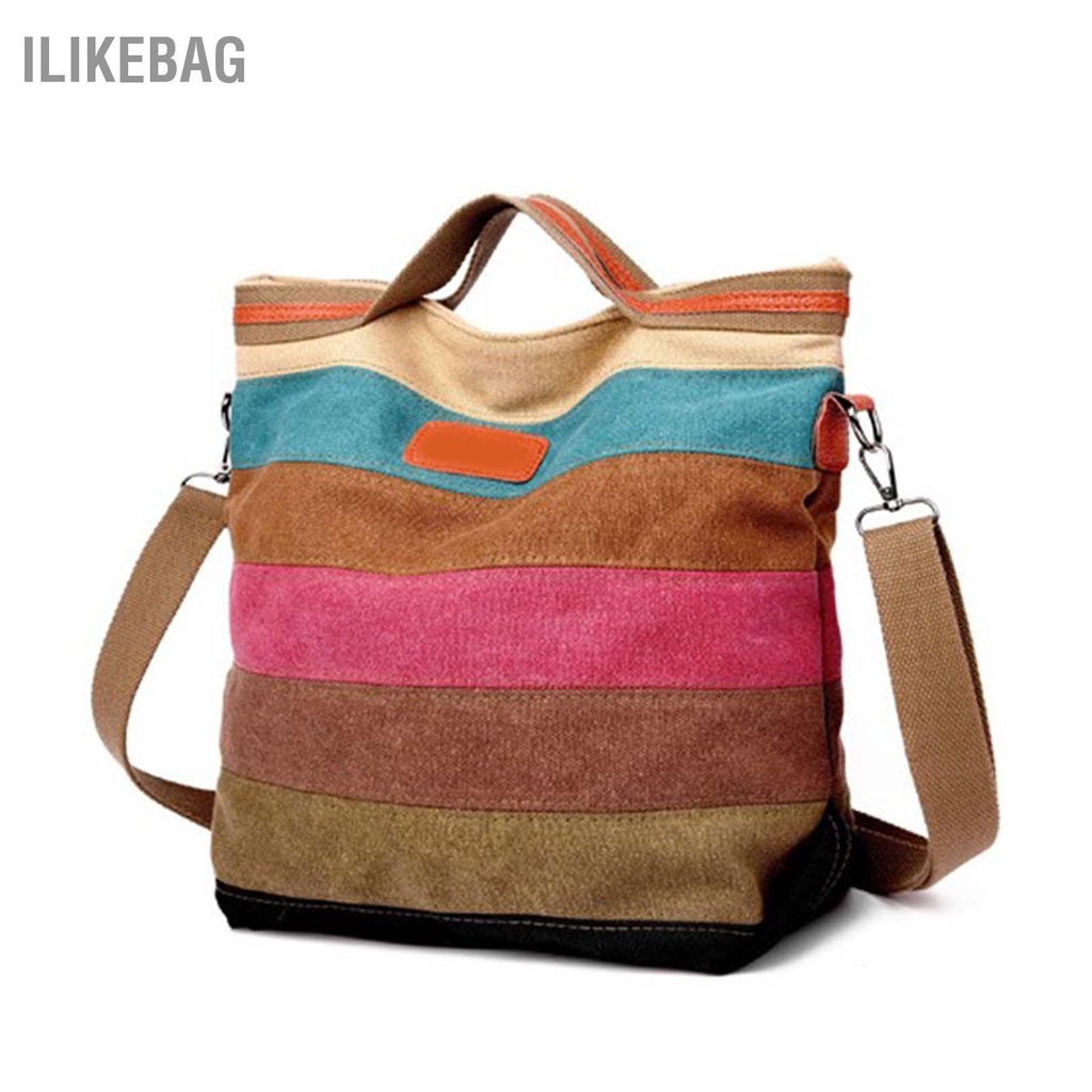 Có thể bán buôn Túi Vải Nhiều Màu Thời Trang Thoải Mái Thường Ngày Dung Tích Lớn Đeo Chéo Dành Cho Nữ Ilikebag Hàng giao ngay