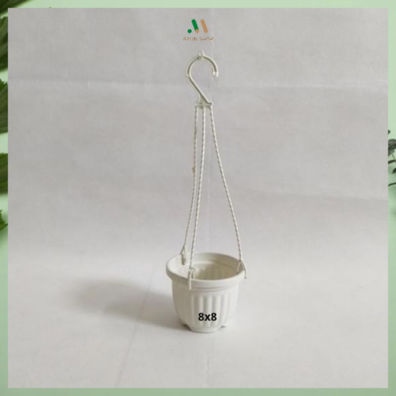 Chậu nhựa treo mini size nhỏ 7x7cm và 15x12cm trồng sen đá và dâu tây AXUN SHOP