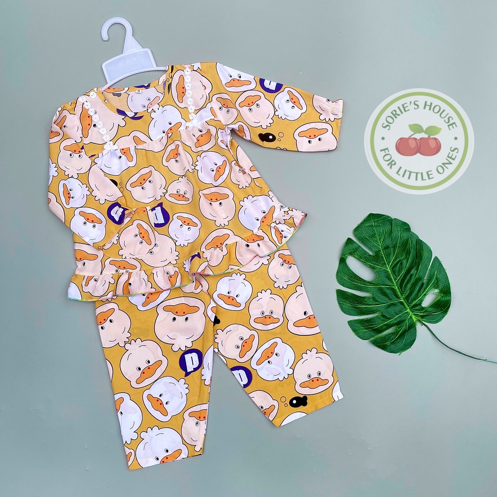 Bộ tole/bộ lanh DÀI mặc nhà bé gái