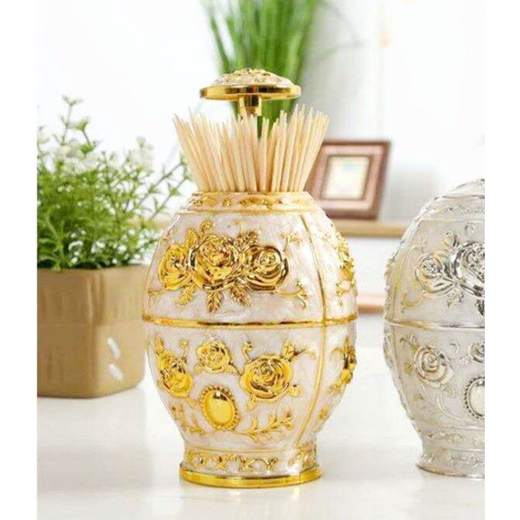 Lọ Đựng Tăm Hình Quả Trứng Phong Cách Hoàng Gia