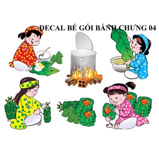 Decal dán 3D trang trí tết 2023