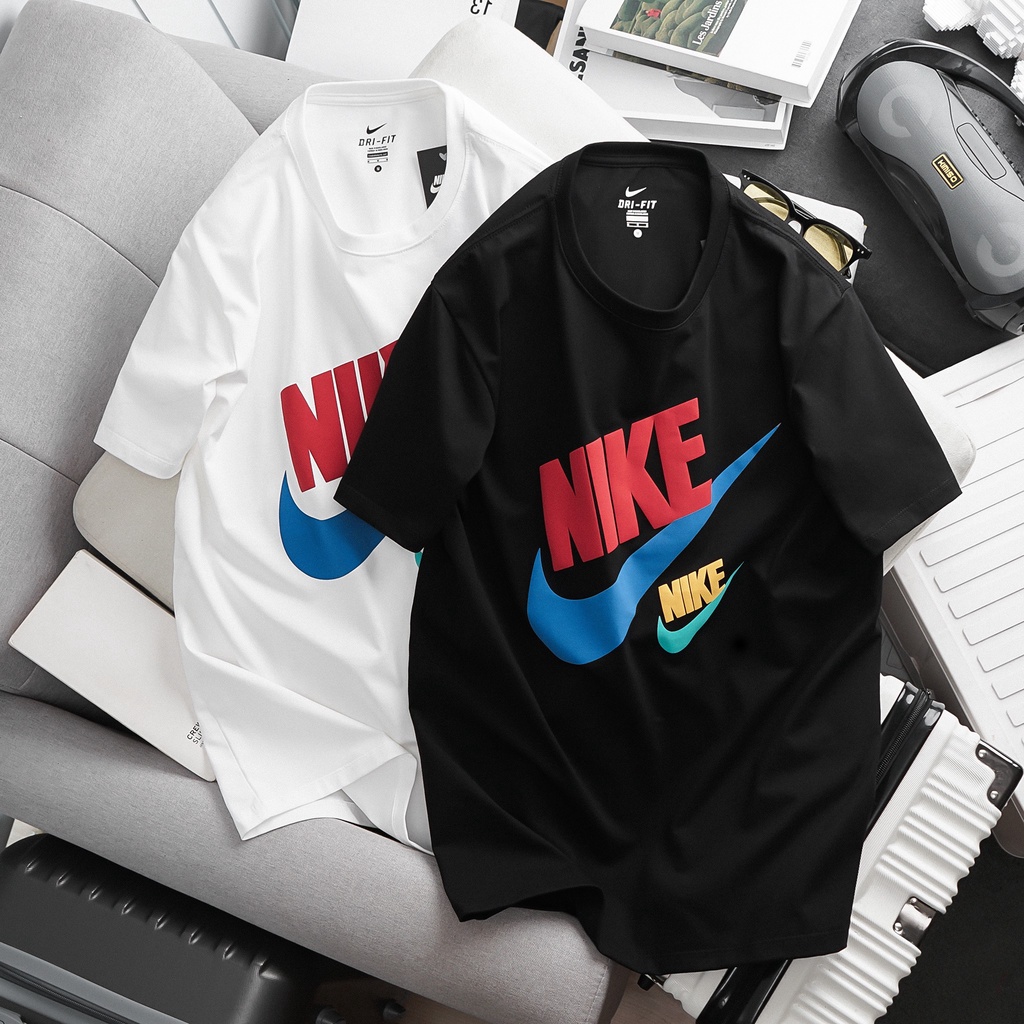 Áo thun thời trang nam, áo phông nam chất liệu cotton 4 chiều, logo in nổi cao cấp N016