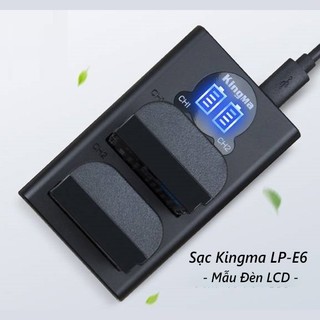 Bộ Pin - Sạc Đôi KingMa Cho Canon LP-E6