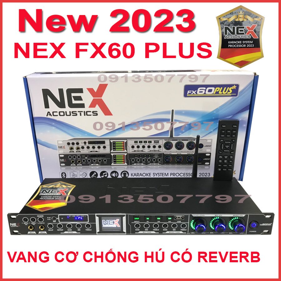 Vang cơ  FX60 Plus 2023 Có Reverb, fx60plus Có Điều Khiển Từ Xa, Hỗ Trợ Chống Hú,Vang Nhại Mượt Mà...