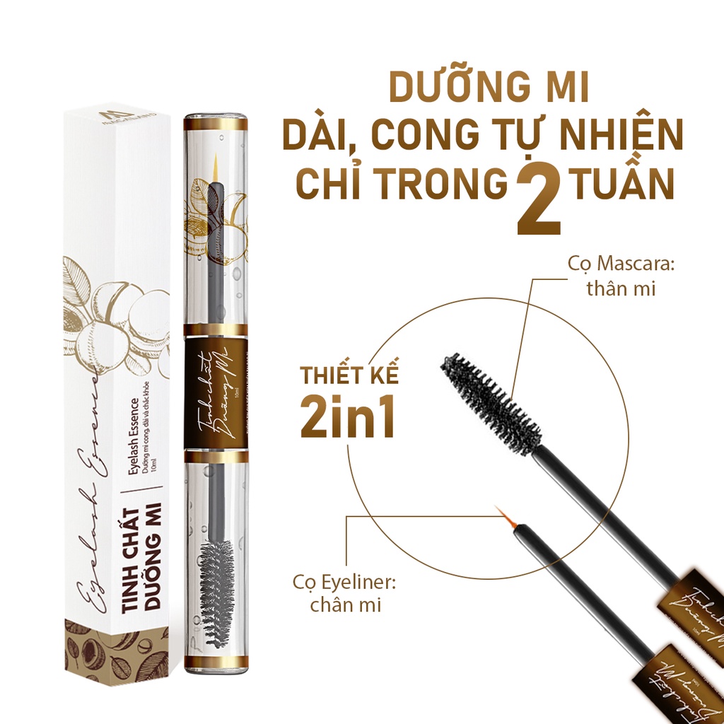 Mascara Tinh Chất Dưỡng Mi MACALAND Chiếc Xuất Dầu Mắc Ca,Lô Hội Giúp Mi Cong Dài Tự Nhiên 5ml/10ml-TUH