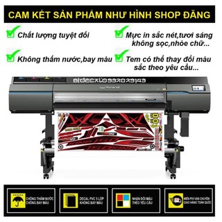 TEM RỜI EXCITER 150 MX KING DÁN XE ĐỎ - 