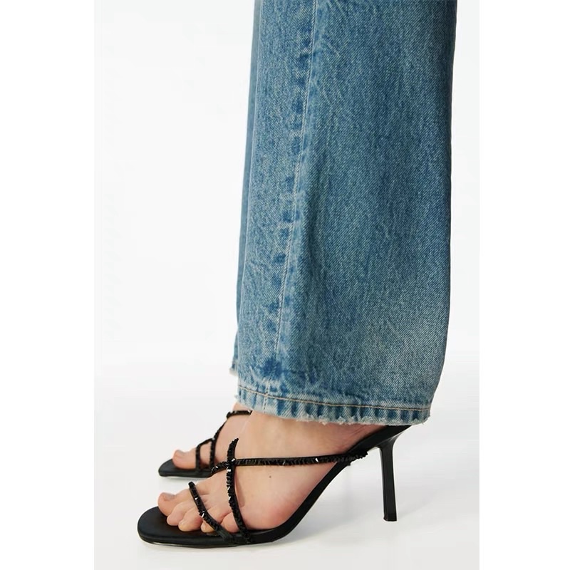 Giày Zara Xuất Xịn Quai Đá Dây Mảnh Cá Tính Size 35 Đến 39 ( Có Sẵn )