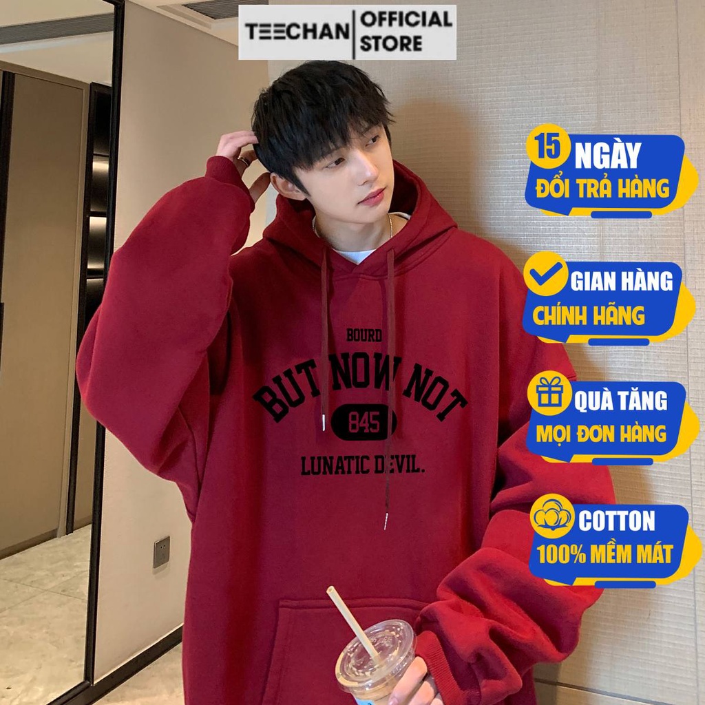 Áo Hoodie có Mũ mã HD500 BUT NOW NOT Nam Nữ TEECHAN Basic Unisex Trẻ Trung Cá Tính style Hàn Quốc