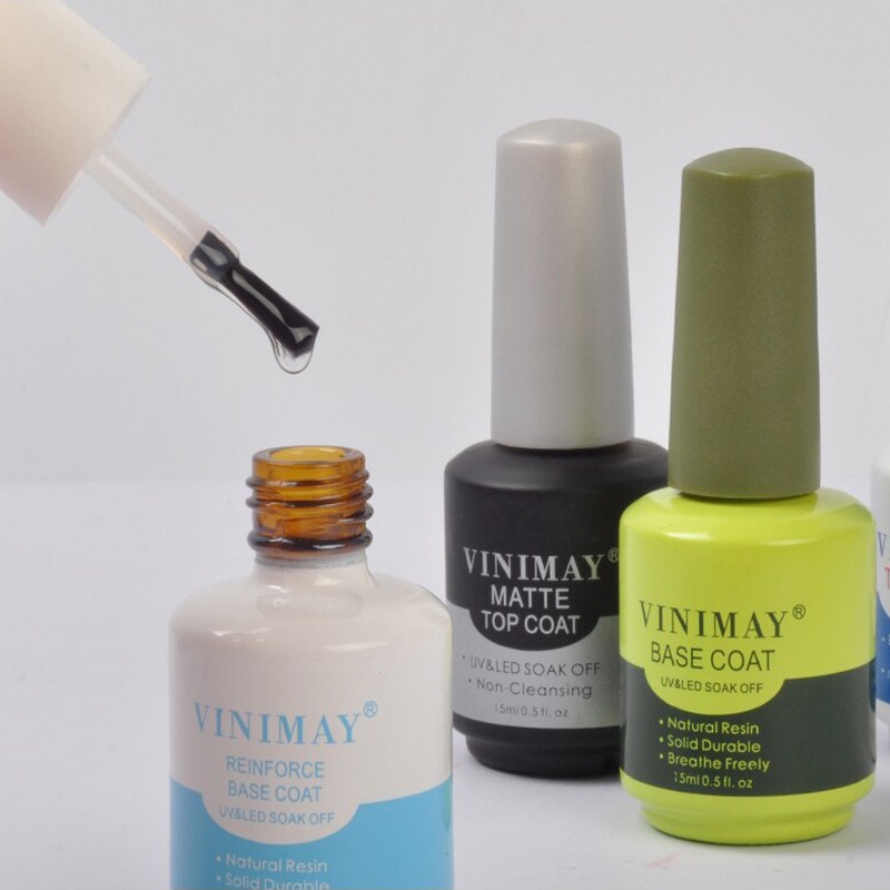 Sơn gel base top bóng Vinimay, cứng móng, kiềm dầu, top giọt sương, top lì, top loang, top kim cương, cường lực, phá gel