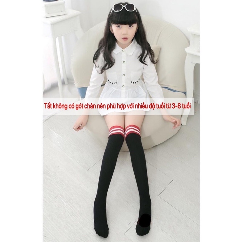 Tất Vớ Đùi Mặc Váy,Tất Cao Cổ Hàn Quốc Cho Bé Freesize Cho Bé Từ 4 -8Tuổi