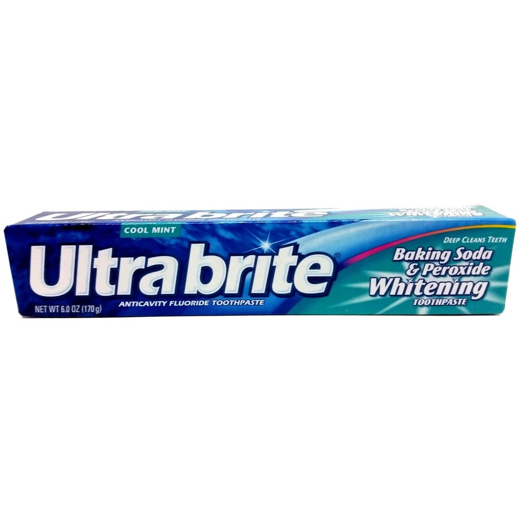 Kem đánh răng Ultrabrite Baking Soda & Peroxide Whitening