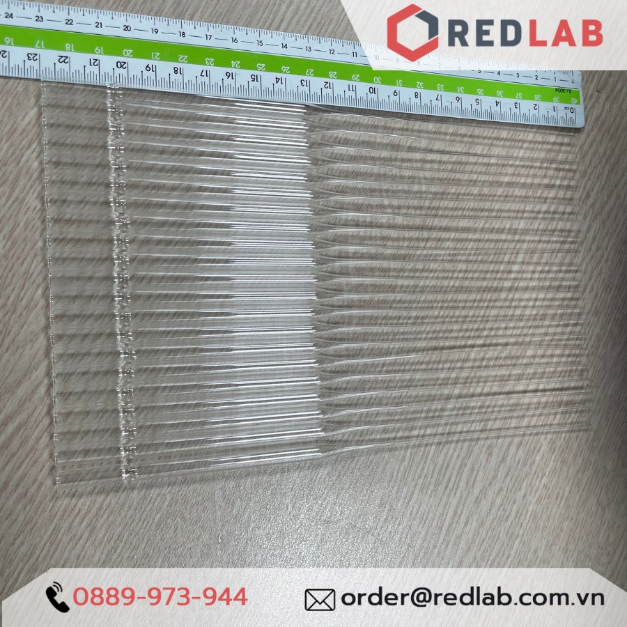 Combo 10 Pipet paster thủy tinh 15cm và 23cm - ống hút nhỏ giọt thủy tinh 150mm và 230 mmz HIRSCHMANN Đức