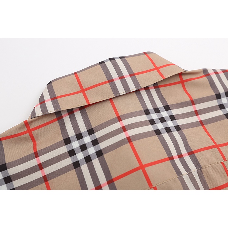 Áo Sơ Mi Tay Ngắn Họa Tiết Sọc Caro Phong Cách Thời Trang Đường Phố