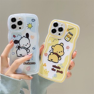 Ốp lưng iphone 15 14 13 12 11 pro max x xr xs max 8 7 6 6s plus iphone15 iphone14 iphone13 iphone12 iphone11 iphone8 iphone7 iphone6 iphone6s transparent wave dog bear soft case