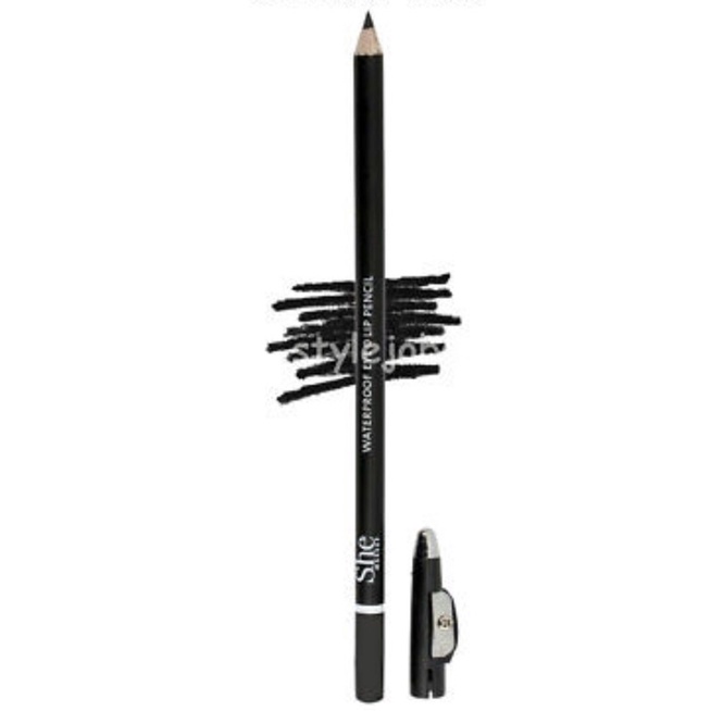 Chì kẻ mắt màu đen chống nước S.h.e kèm đầu chuốt