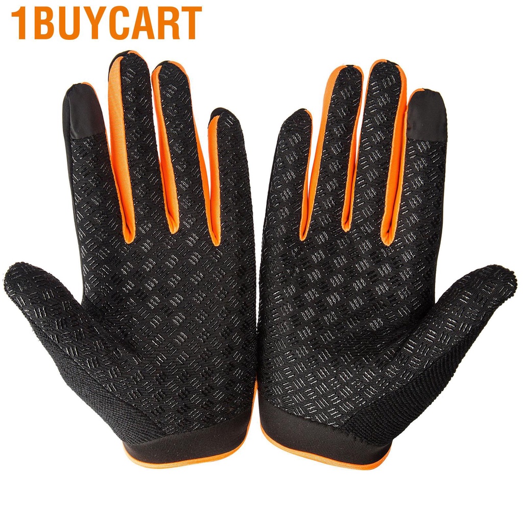 1buycart Riding Gloves Summer Ice Silk Absorbing Sweat UV Protection Outdoor Sports for Mountaineering Cycling