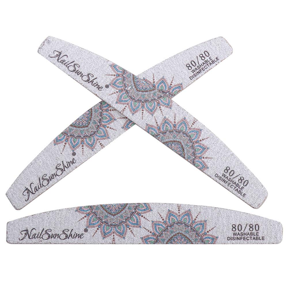 OCEANMAP Dũa Móng Tay 80 100 150 180 240 Grit Dày Dặn Tiện Dụng Cho Gia Đình / Salon