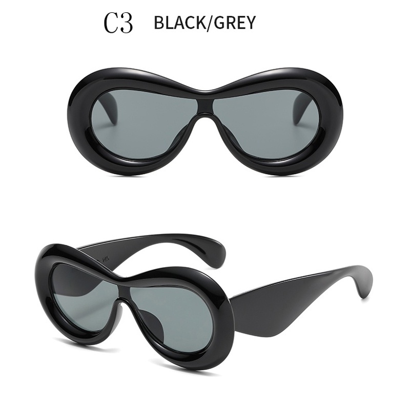 Kính Mát Hình Dạng Lõm One Piece Y2K Vui Nhộn Cho Nữ