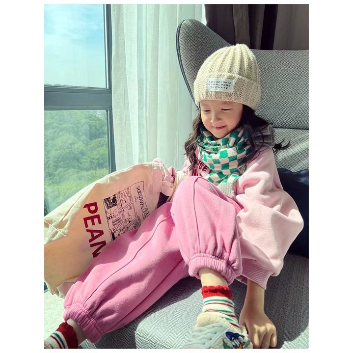 Bộ Đồ Thời Trang Thu Đông Hai Món Lót Lông Cừu Dày Dặn Thoải Mái Phong Cách Hàn Quốc Cho Nữ