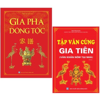 Sách combo gia phả dòng tộc + tập văn cúng gia tiên