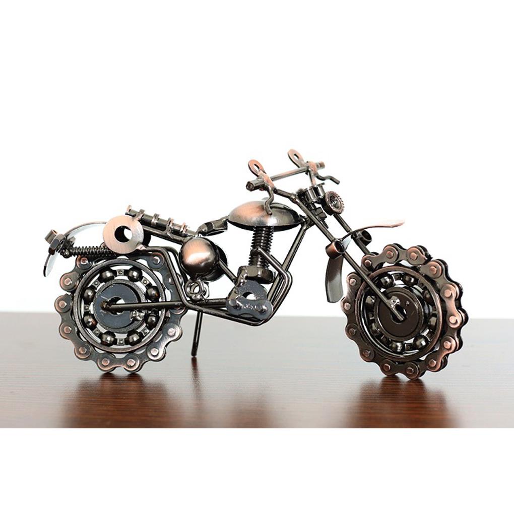 Đồ trang trí Xe Mô Tô Mini Phong Cách Vintage Dùng Để Trang Trí