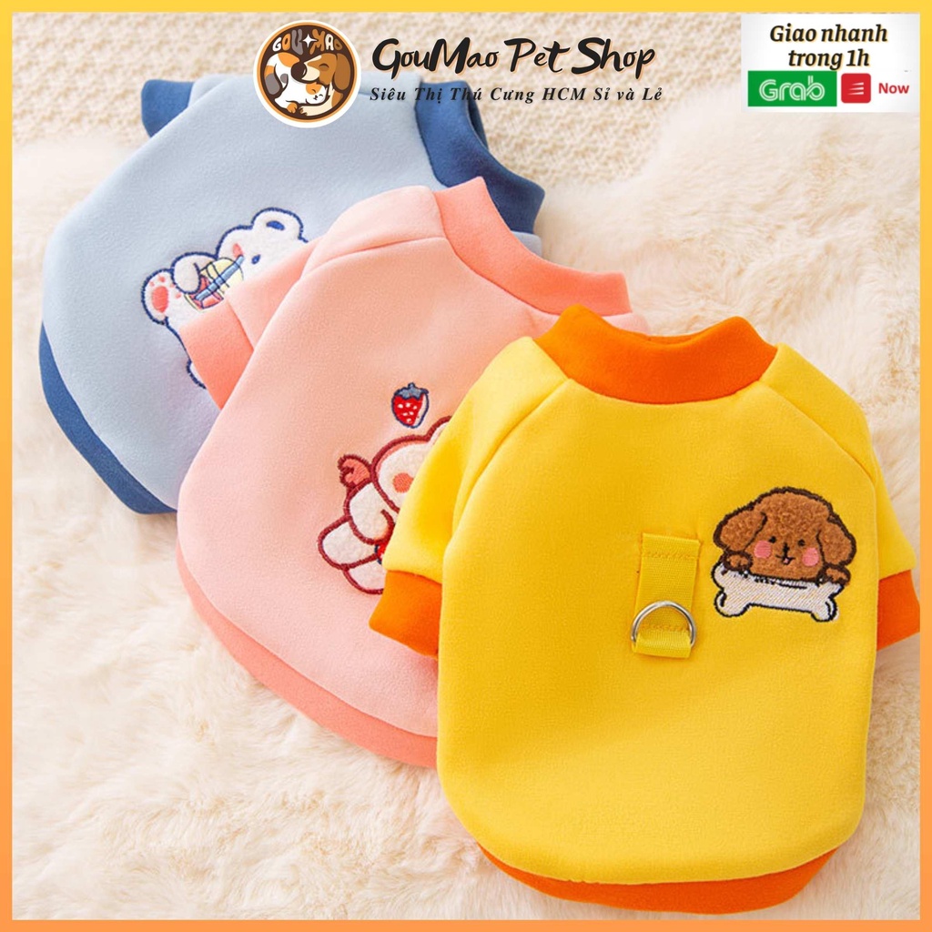 Áo kute dành cho chó mèo mẫu mới 2022 họa tiết siêu dễ thương - Goumao Pet hipidog