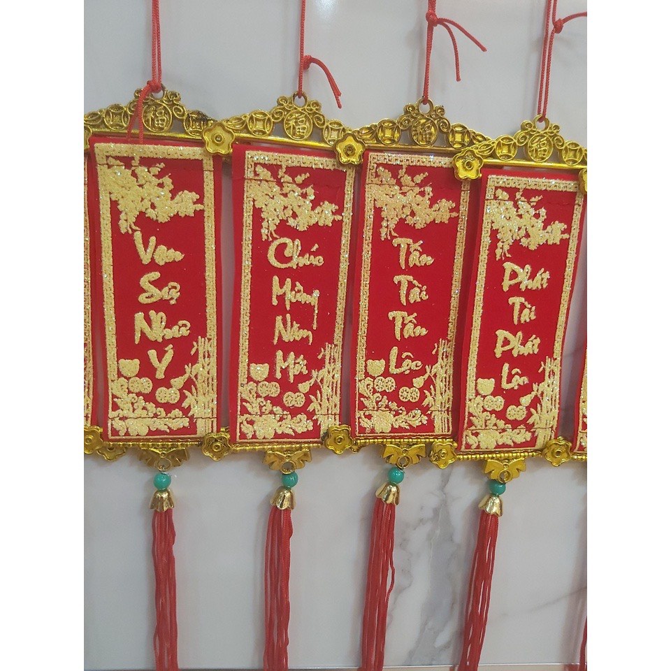 Dây Liễn Nhung Treo Trang Trí Cây Đào Cây Mai Liễn Nhung Trang Trí Ngày Tết