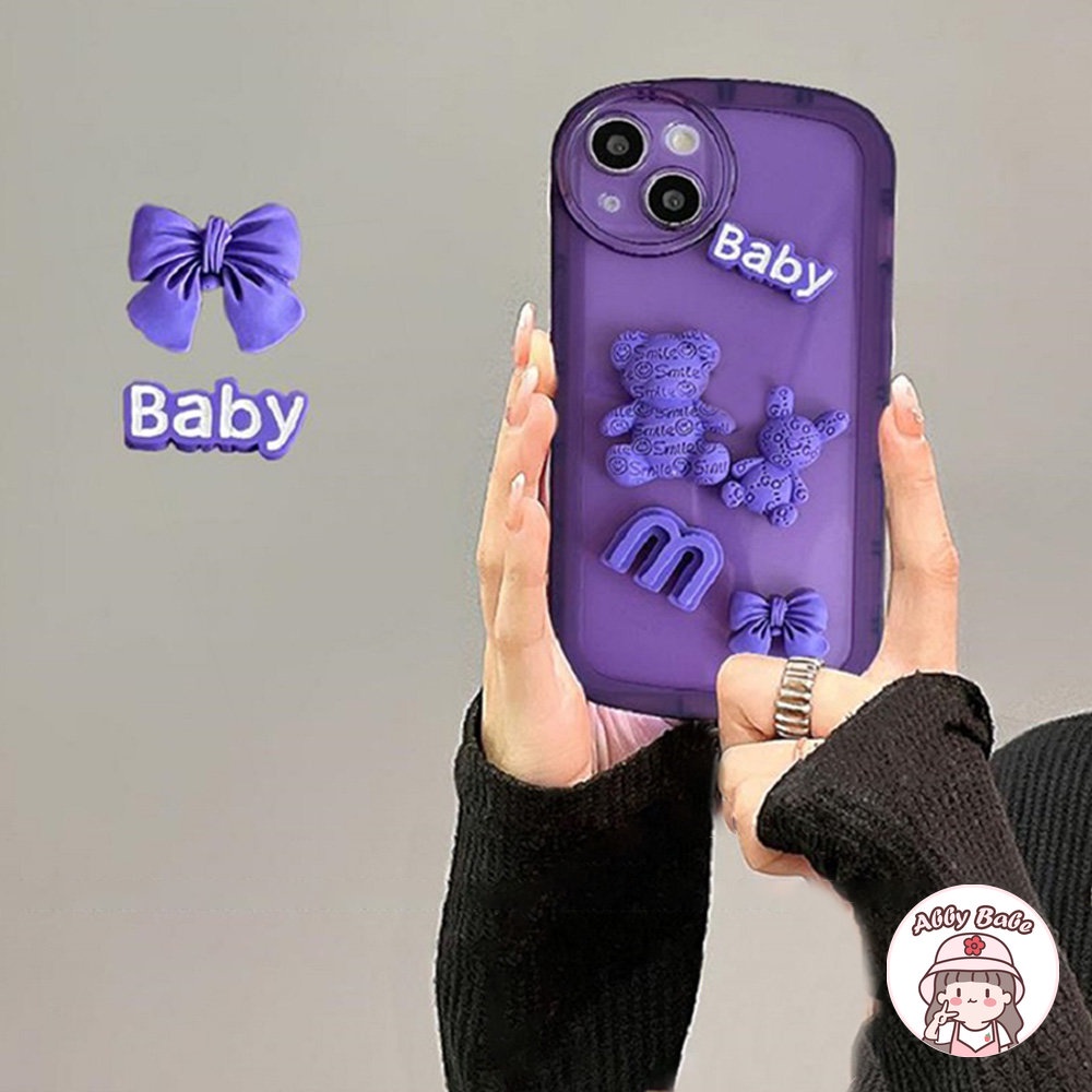 Ốp Điện Thoại TPU Mềm Mỏng Hình Gấu 3D Cho Iphone 14 Pro Max 11 7Plus 13 12 11 Pro Max X XS 12 13 XR