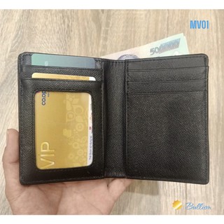 (DA THẬT 100%) Ví đứng mini gấp đôi, da bò, kt 8.5*11