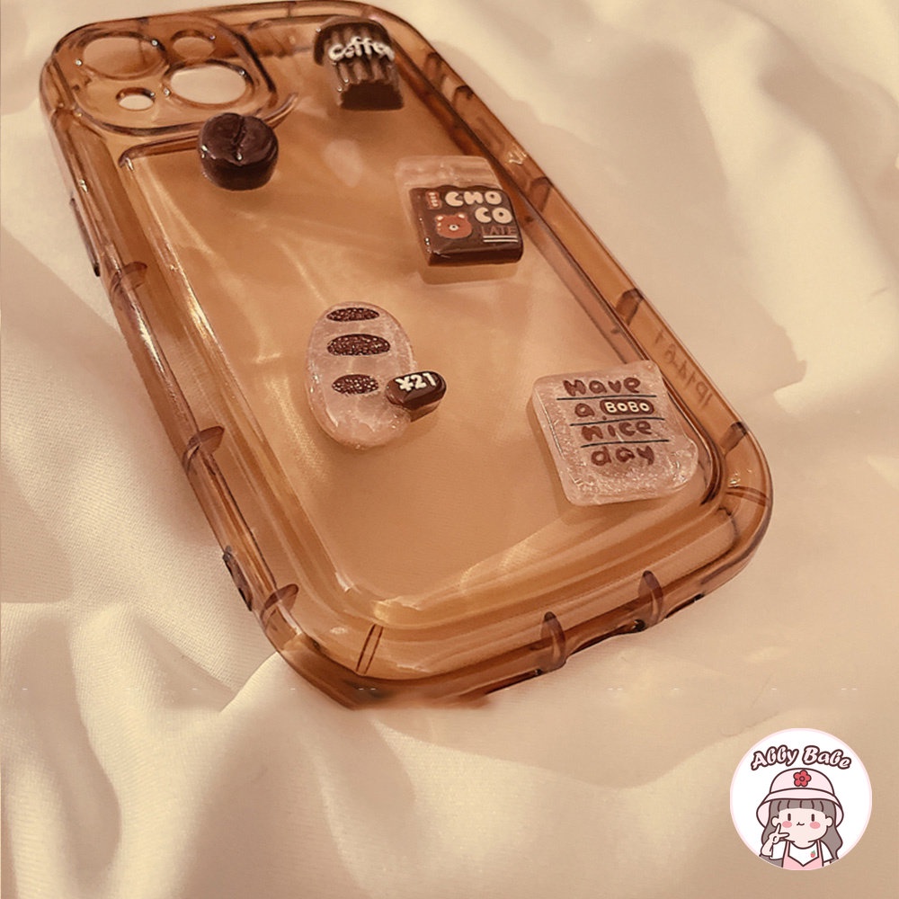 Ốp Điện Thoại TPU Mềm Mỏng Hình Hạt Cà Phê 3D Cho IPhone 14 Pro Max 11 7Plus 13 12 11 Pro Max X XS XR