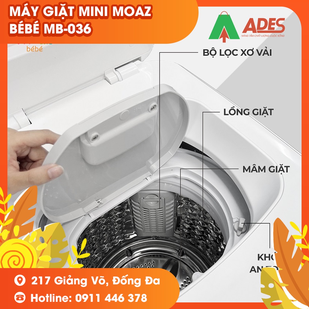 Máy giặt mini Moaz BéBé MB – 036