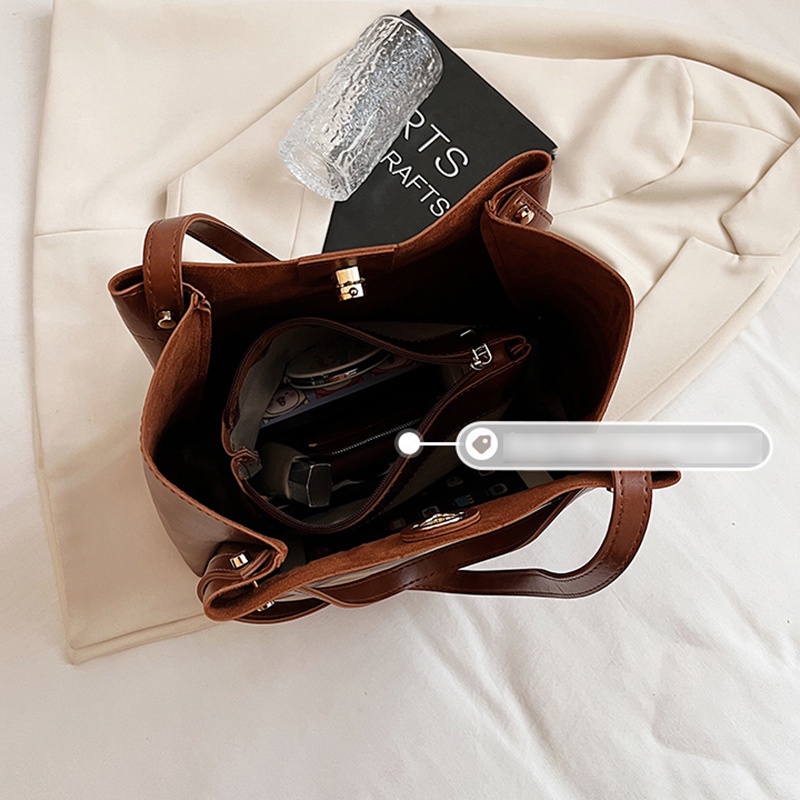 Túi Đeo Vai Da pu Sức Chứa Lớn Phong Cách Cổ Điển Cho Nữ