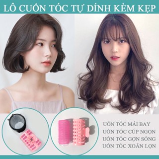 Lô cuốn tóc tự dính cuốn tóc Hàn Quốc tạo kiểu mái cúp, mái bay loai CAO CẤP - Có gấp