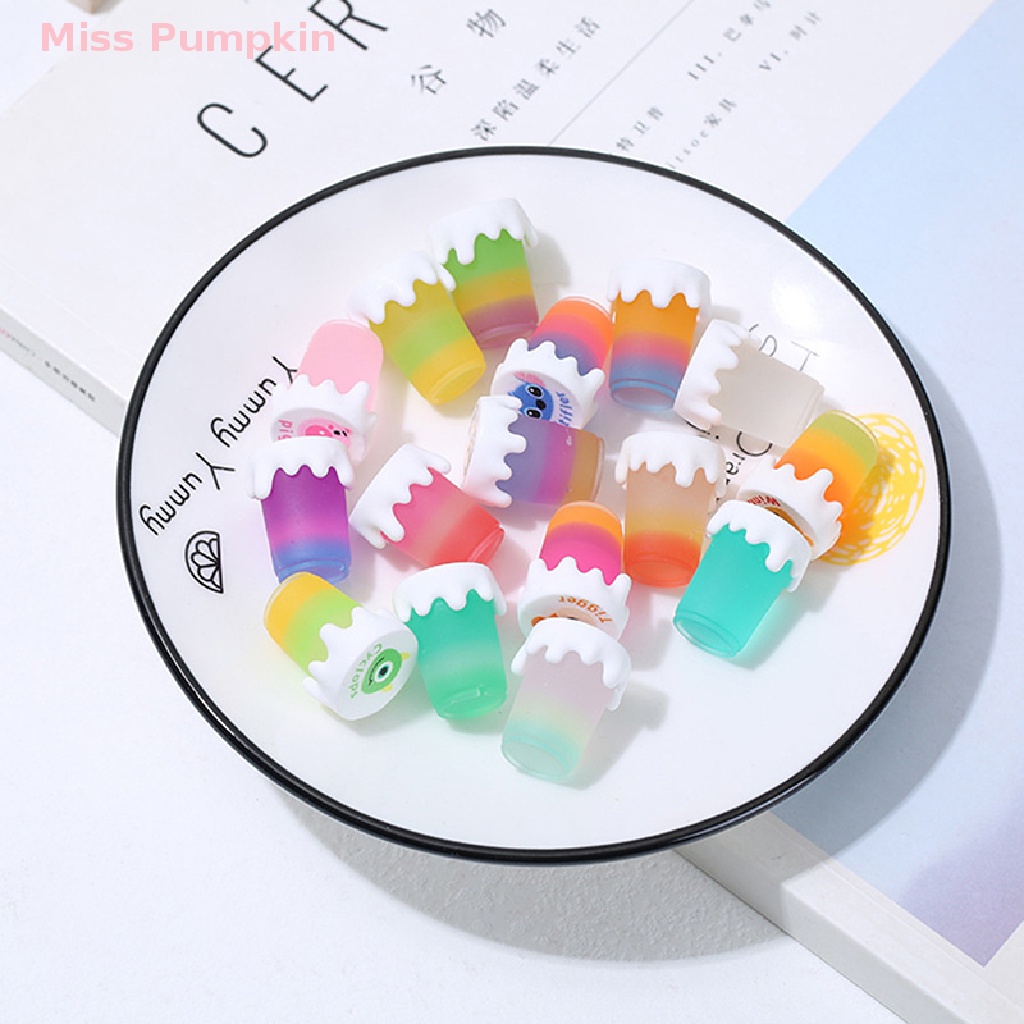 Bộ 4 Hũ Đựng Trà / Mật Ong Mini Dạ Quang Độc Đáo Trang Trí Nhà Búp Bê