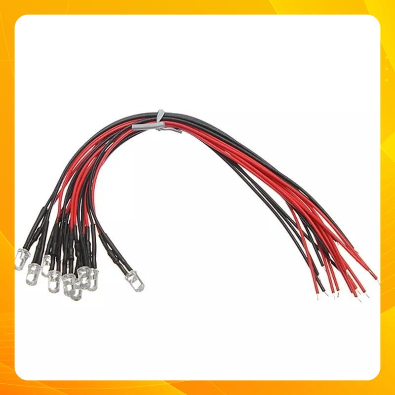 Led Báo Nguồn 3v 5v 9v 12v 5mm 5 Bóng Màu xanh dương