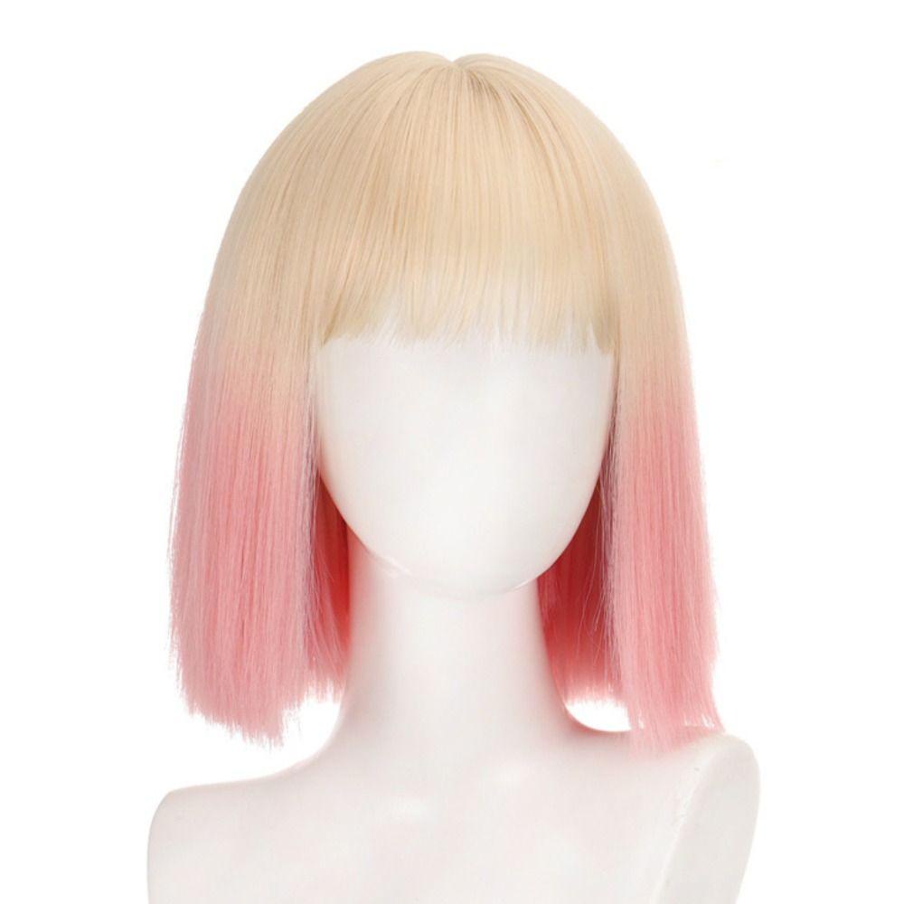 Bộ Tóc Giả Kiểu Bob Vô Hình Bằng Sợi Tổng Hợp Cách Nhiệt Hóa Trang Lolita