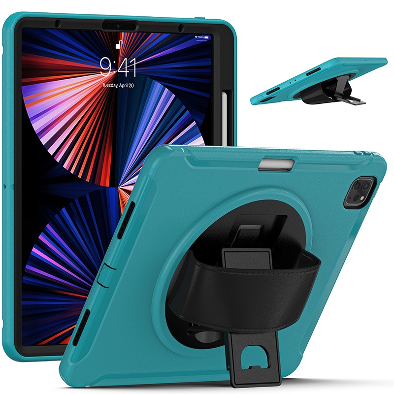 Ốp lưng chống sốc lai cho 2021 2022 iPad Pro 12.9 inch A2764 A2437 A2436 Vỏ đứng xoay iPadPro 12.9 "