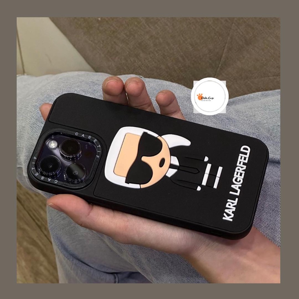 ỐP ĐIỆN THOẠI IPHONE KARL VIỀN CAMERA IN CHỮ