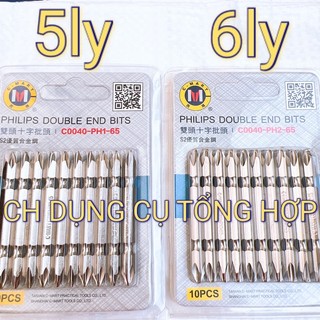 Mũi bắn vít 2 đầu ph1-5mm dài 65mm/ ph2-6mm dài 65mm c'mart