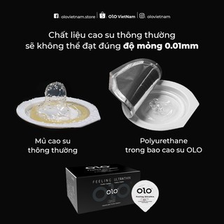Bao cao su OLO 001 full 8 màu, bcs olo 0.01 có gai bi siêu mỏng chống xuất tinh sớm kéo dài quan hệ
