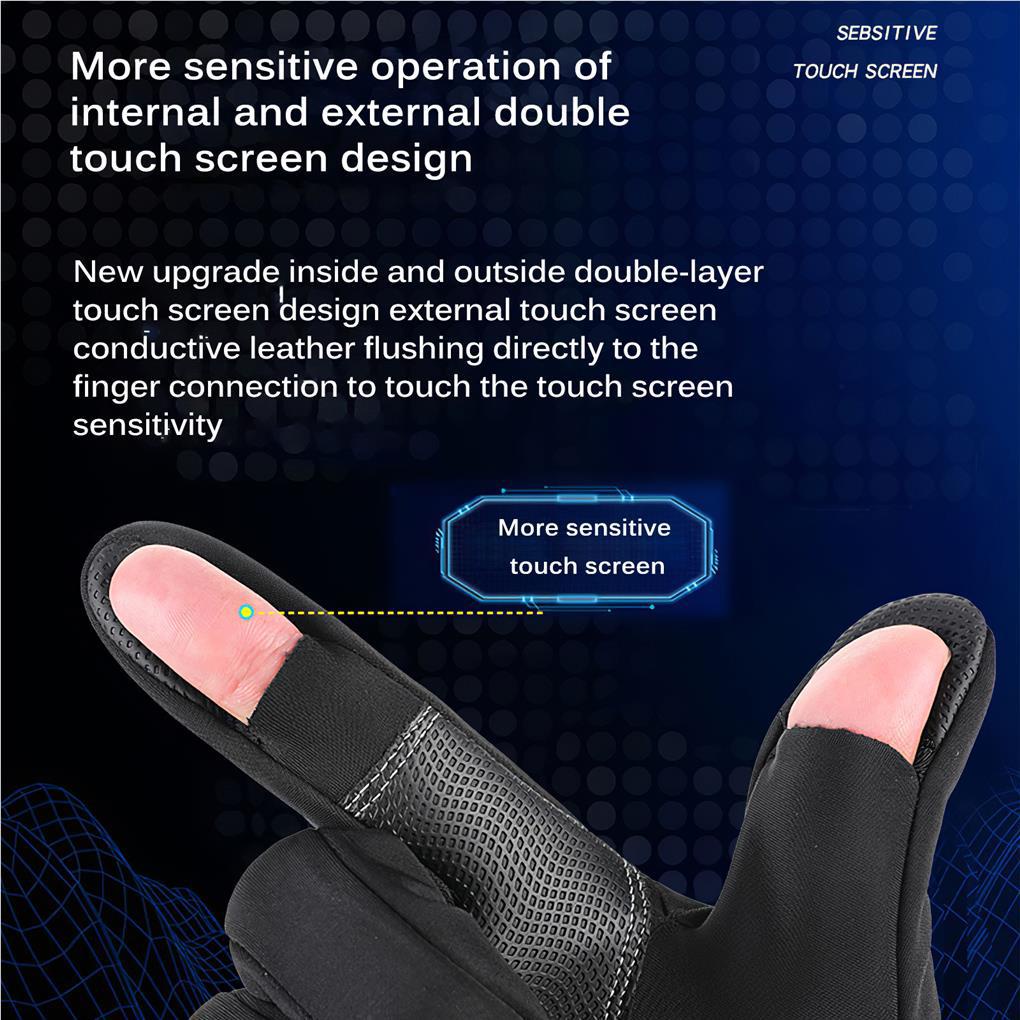 1 Đôi Găng Tay Câu Cá Bằng Nhựa Giữ Ấm Chống Trượt Đa Năng