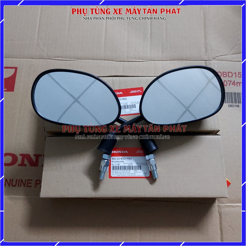 Gương Kiếng Xe Máy Chân Ngắn Zin Hãng HonDa Wave /Future /Dream /Winner /Sonic /Vario /Axelo