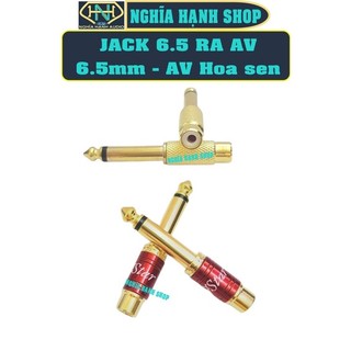 Jack 6 ly ra av hoa sen - đầu chuyển đổi jack 6ly av - jack chuyển 6 ly hoa sen - jack 6.5 ra hoa sen